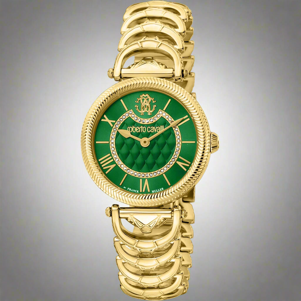 Roberto Cavalli By Franck Muller women's green dial gold Watches