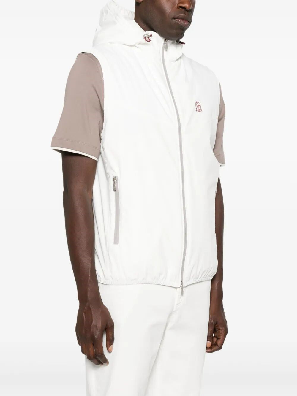 Brunello Cucinelli Men Nylon Vest With Padding