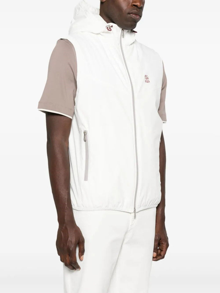 Brunello Cucinelli Men Nylon Vest With Padding