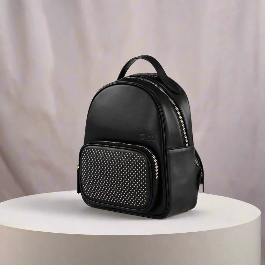 Cult women's black leather Rucksacks