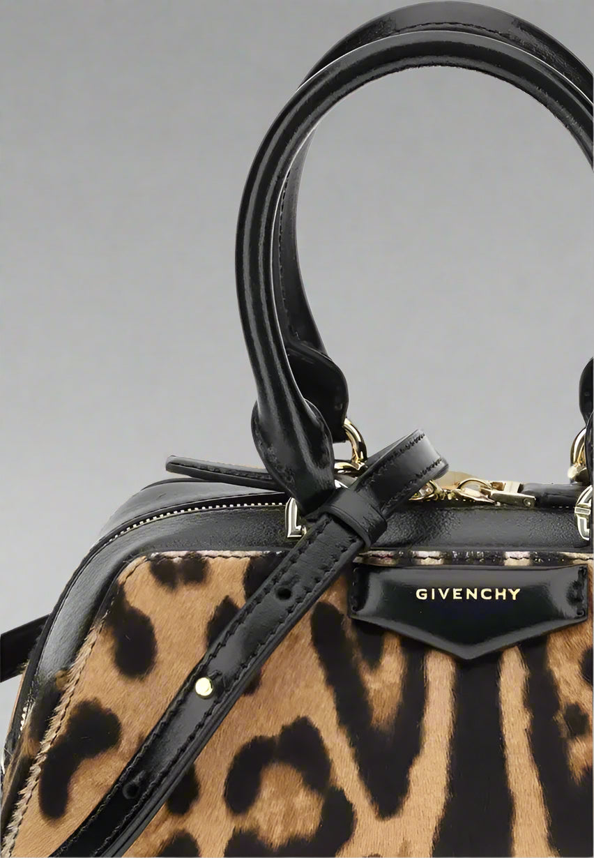 Givenchy Antigona East-West Pony skin print mini Handbag