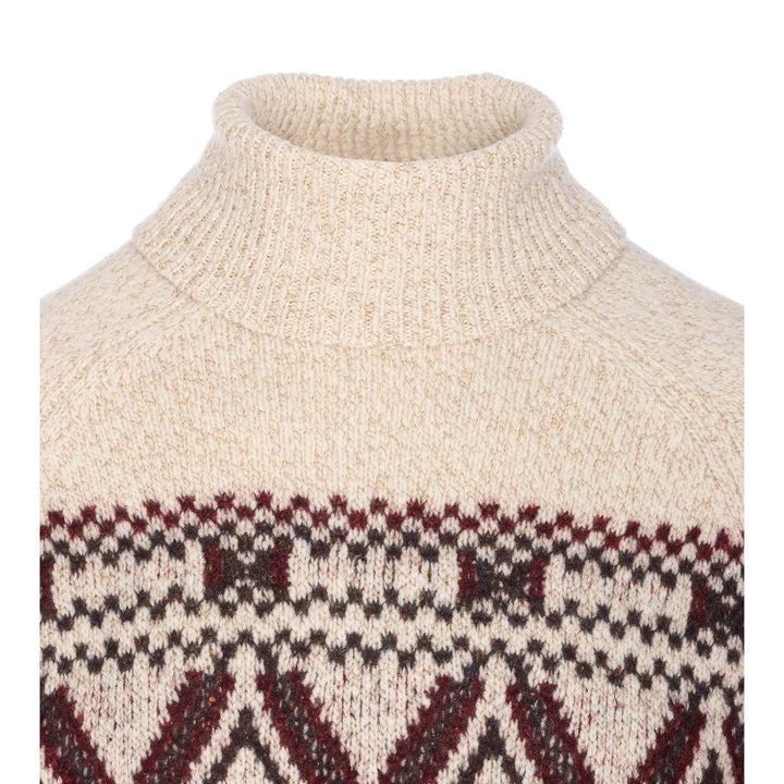 Brunello Cucinelli Men Geometric Jacquard High Neck Sweater