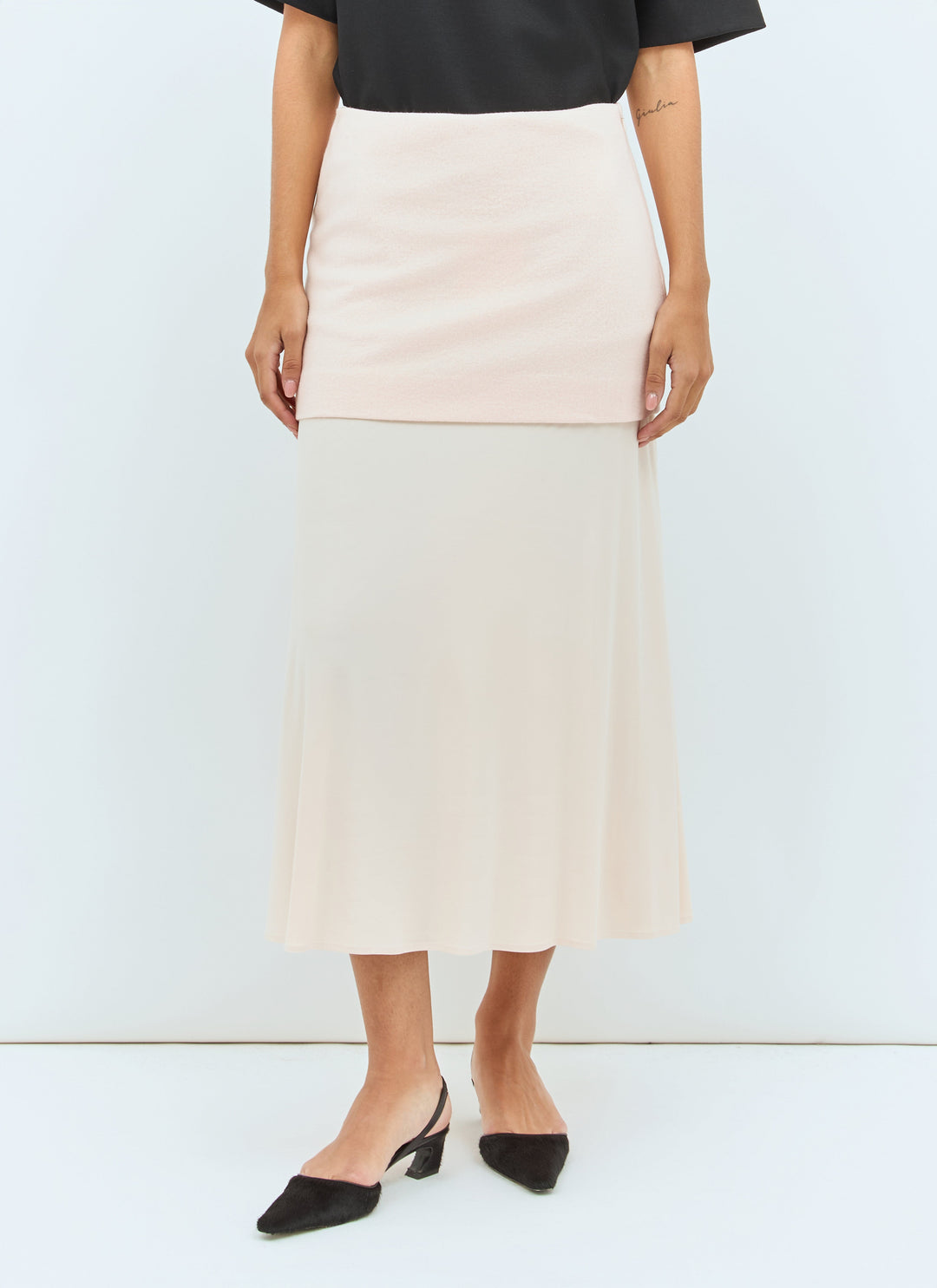 Jil Sander Women Layered Midi Skirt