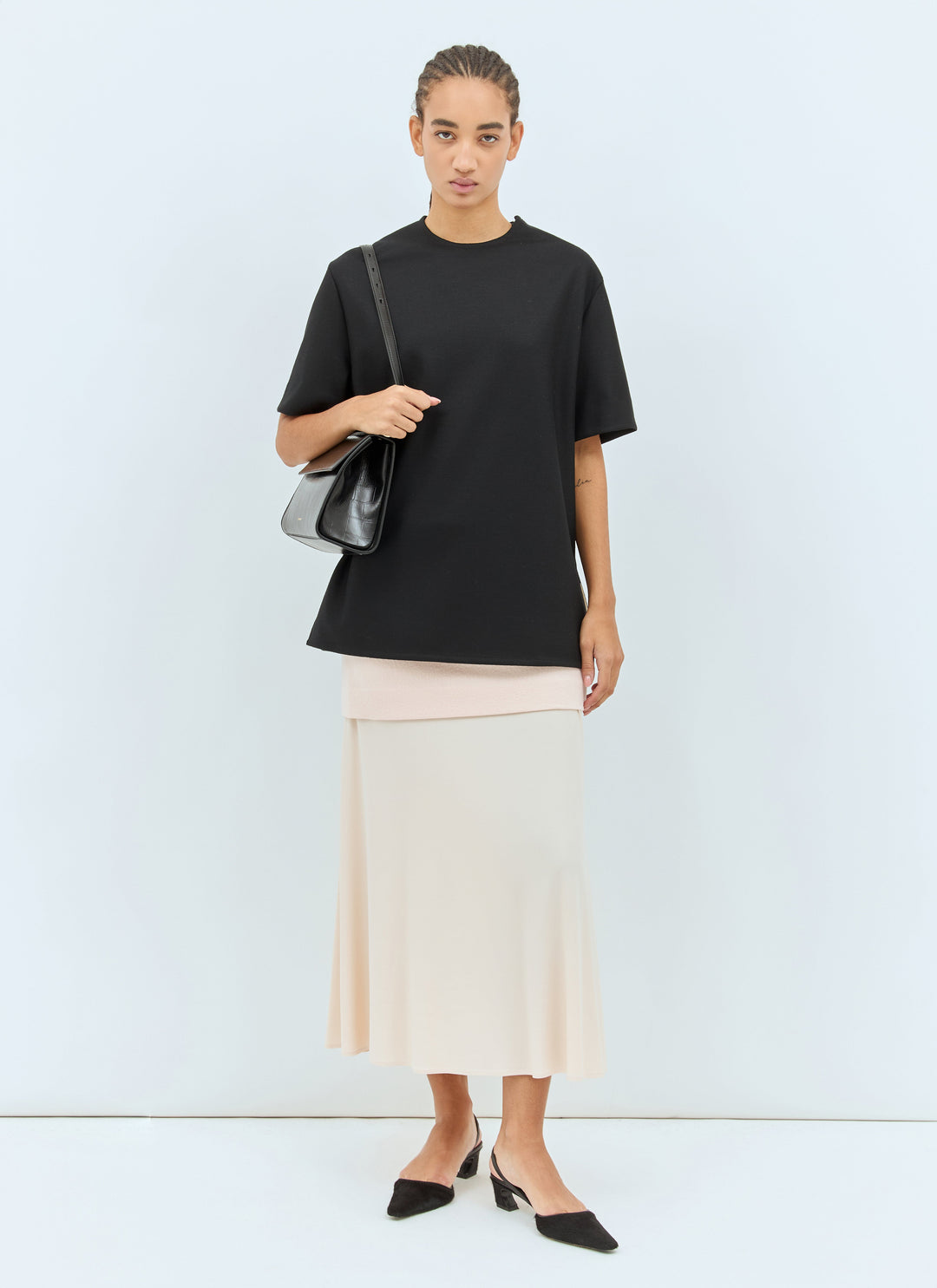 Jil Sander Women Layered Midi Skirt