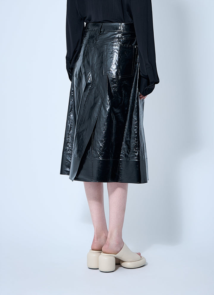 Jil Sander Women High-Shine Pencil Skirt
