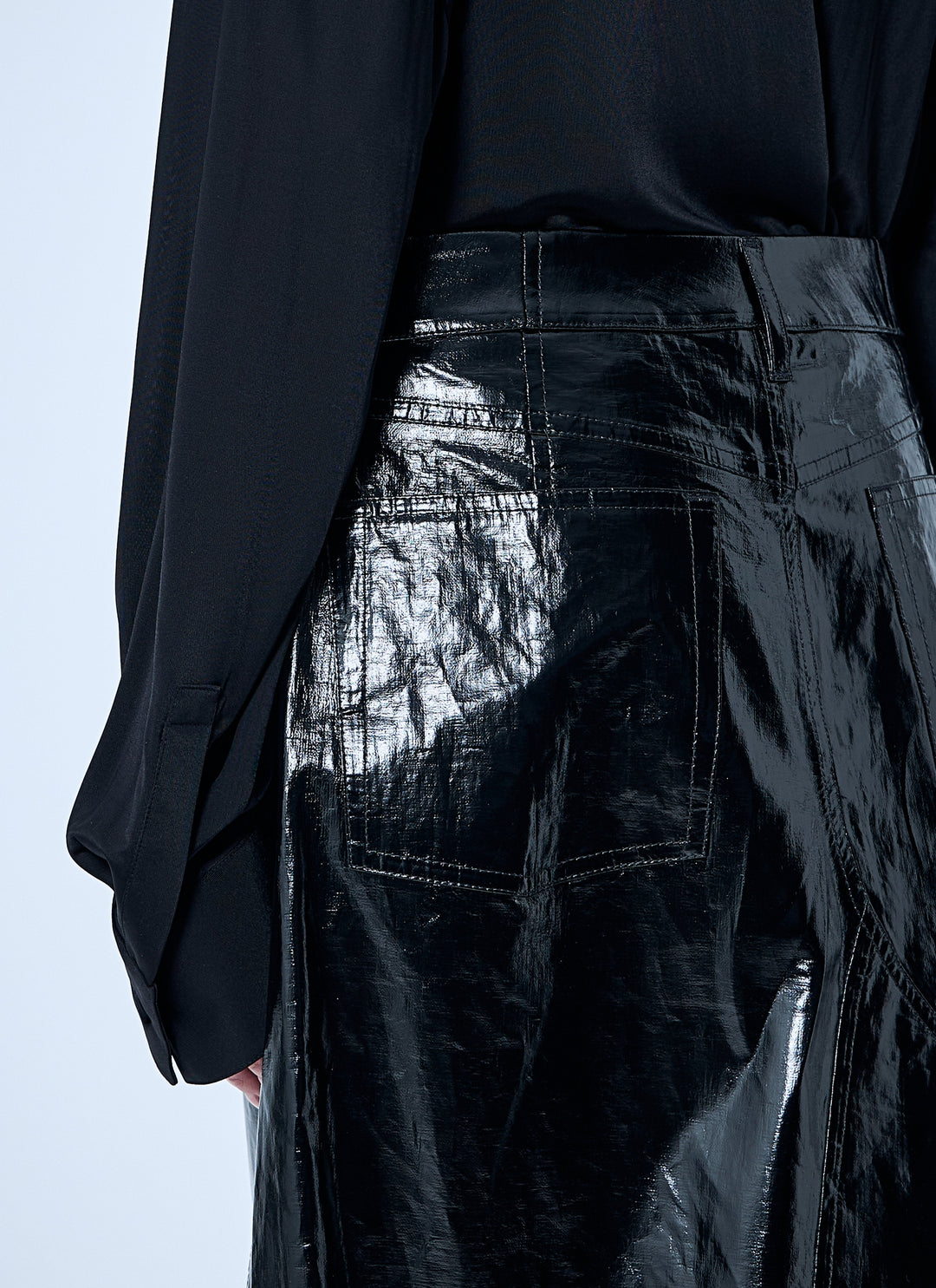 Jil Sander Women High-Shine Pencil Skirt