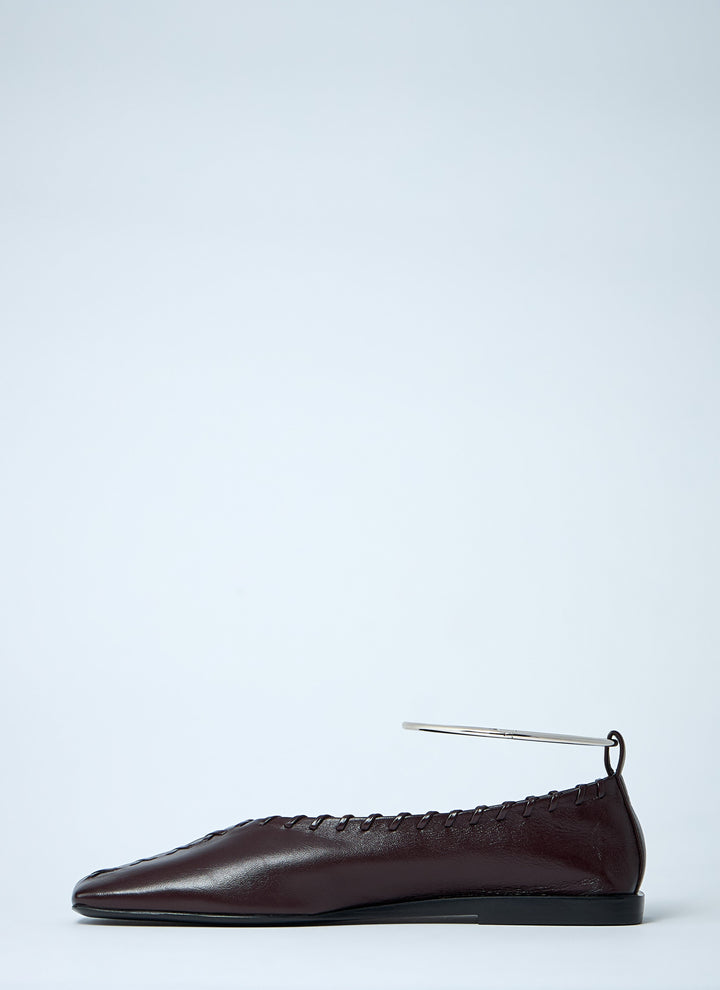 Jil Sander Women Leather Ballerina Flats