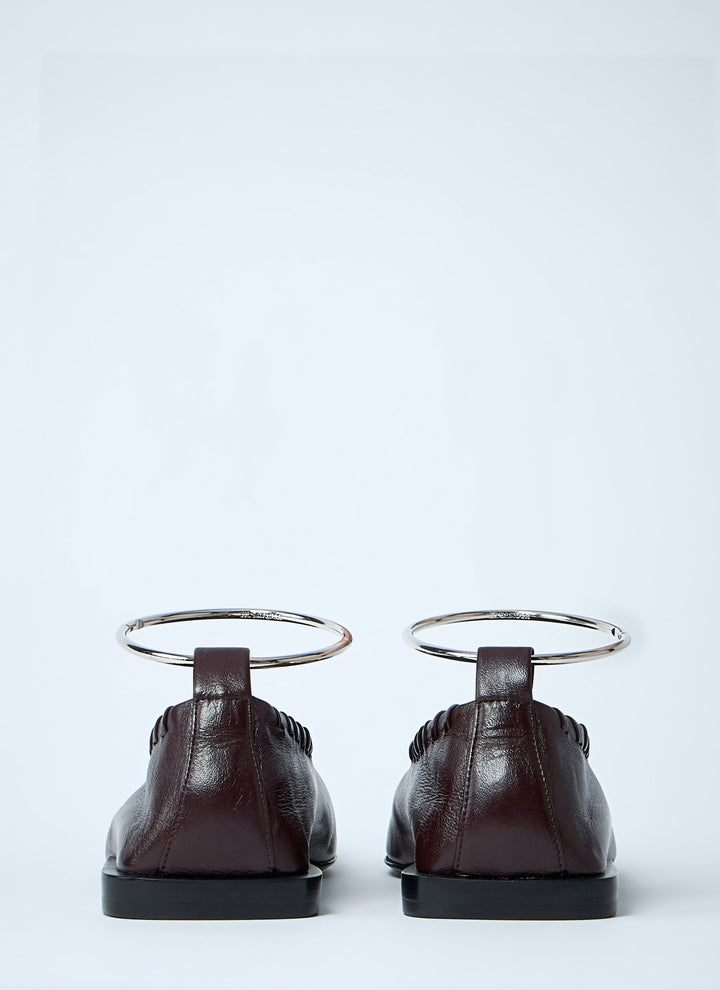 Jil Sander Women Leather Ballerina Flats