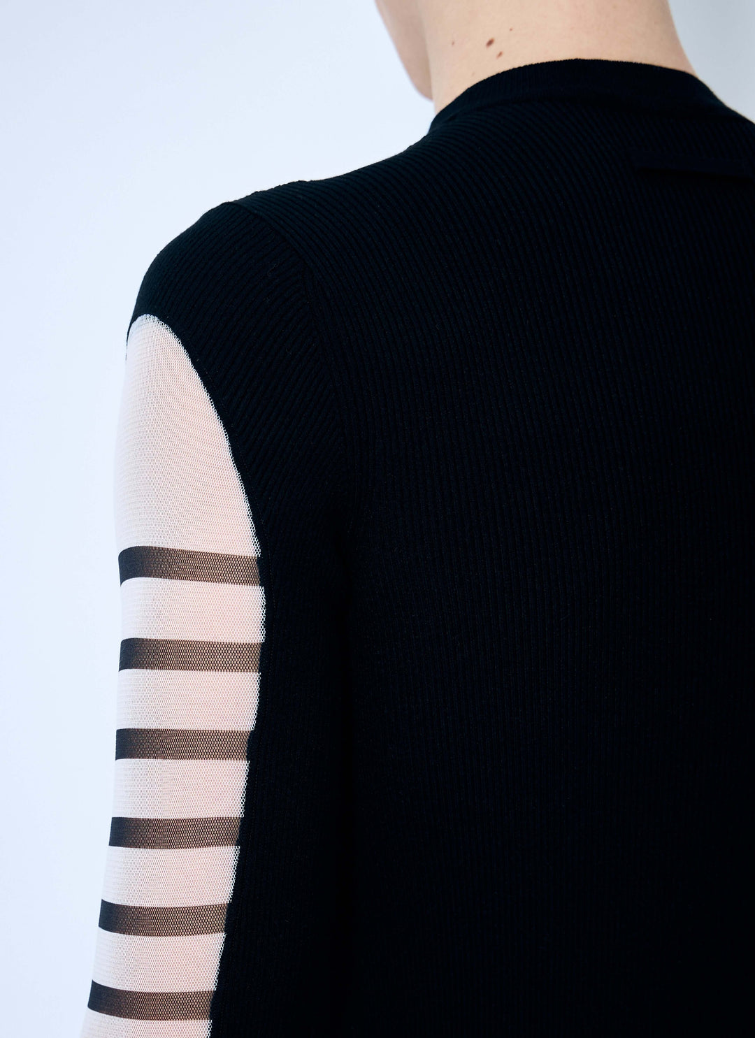 Jean Paul Gaultier Men Marniniere Mesh And Knit Top
