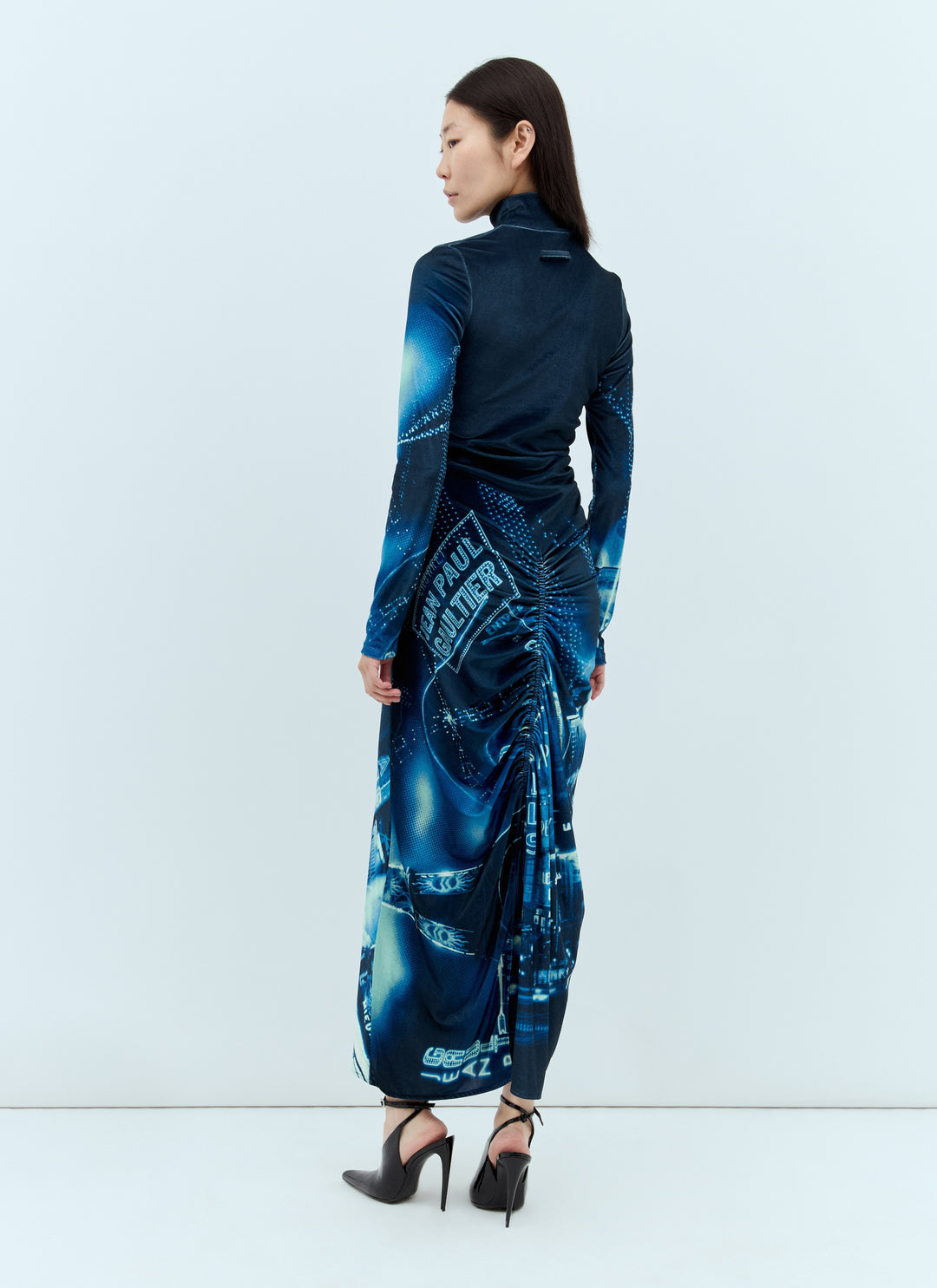 Jean Paul Gaultier Women Pigalle Gathered Velvet Dress