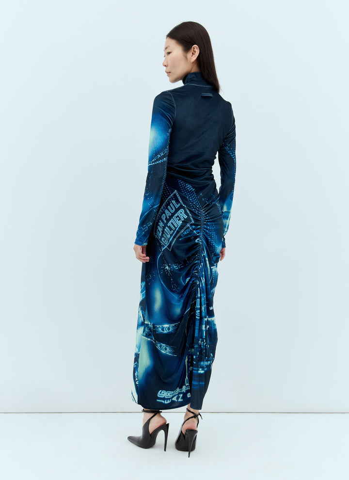 Jean Paul Gaultier Women Pigalle Gathered Velvet Dress