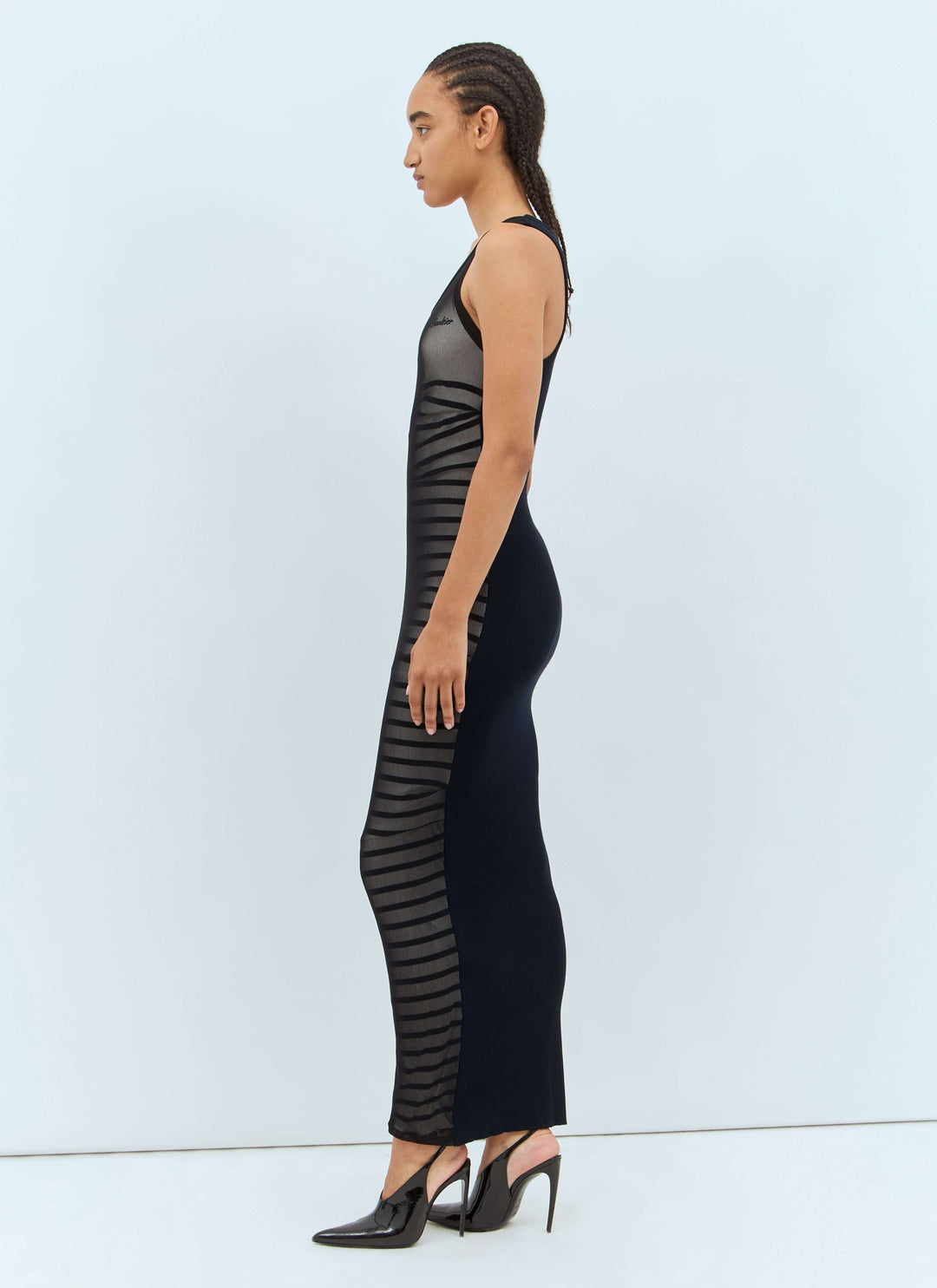 Jean Paul Gaultier Women Ribbed Mariniere Maxi Dress
