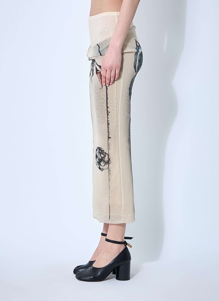 Jean Paul Gaultier Women Double Layer Mesh Skirt