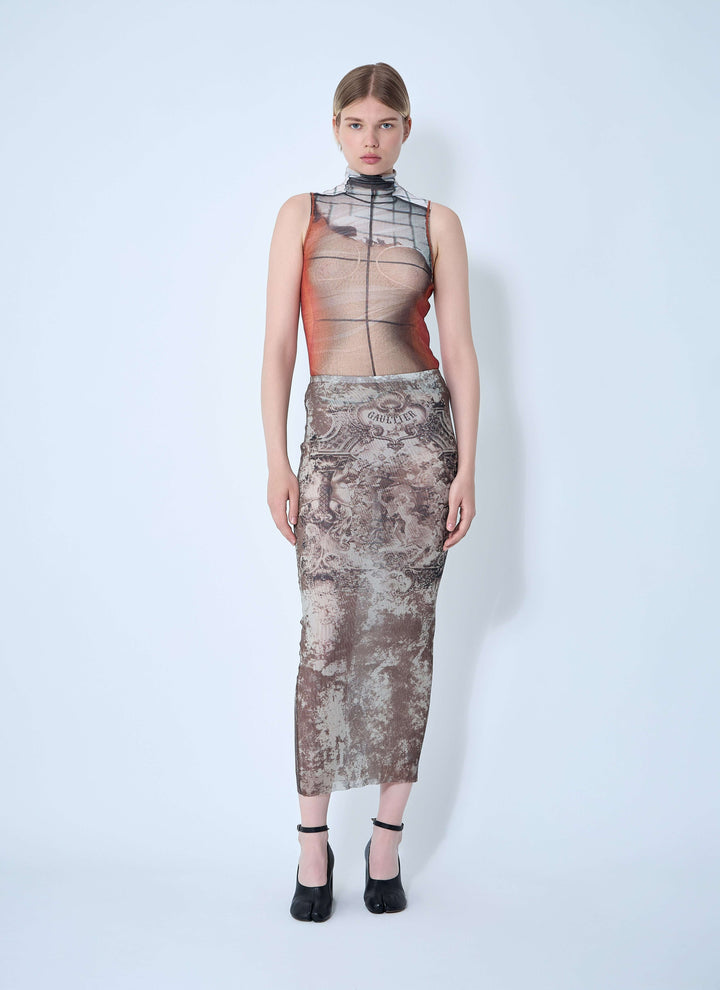 Jean Paul Gaultier Women Médaillon Mesh Skirt