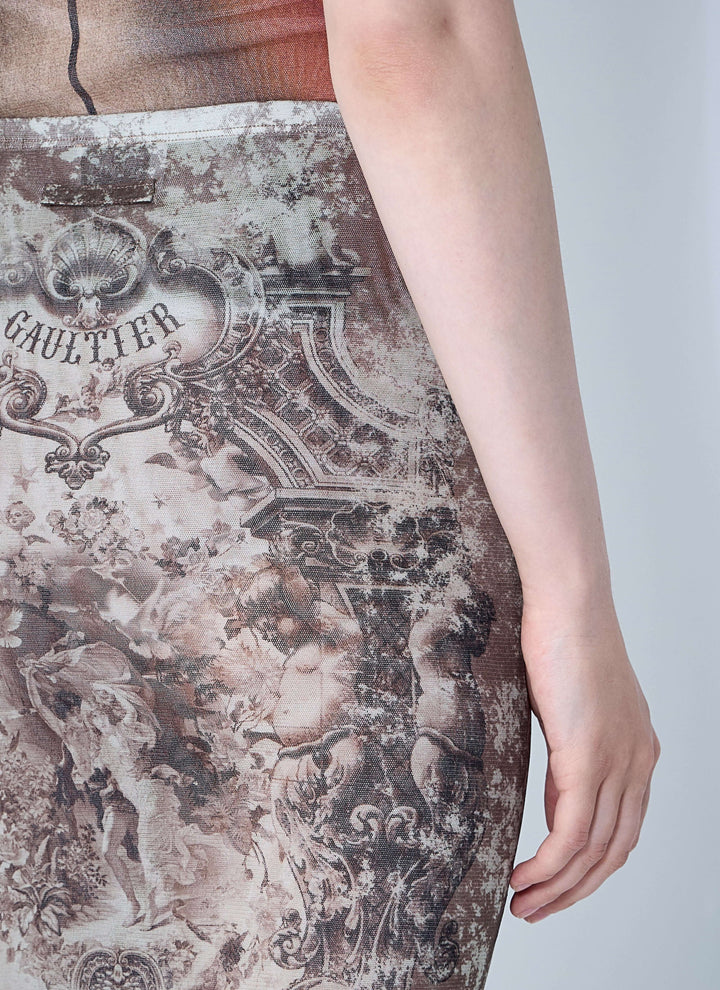 Jean Paul Gaultier Women Médaillon Mesh Skirt