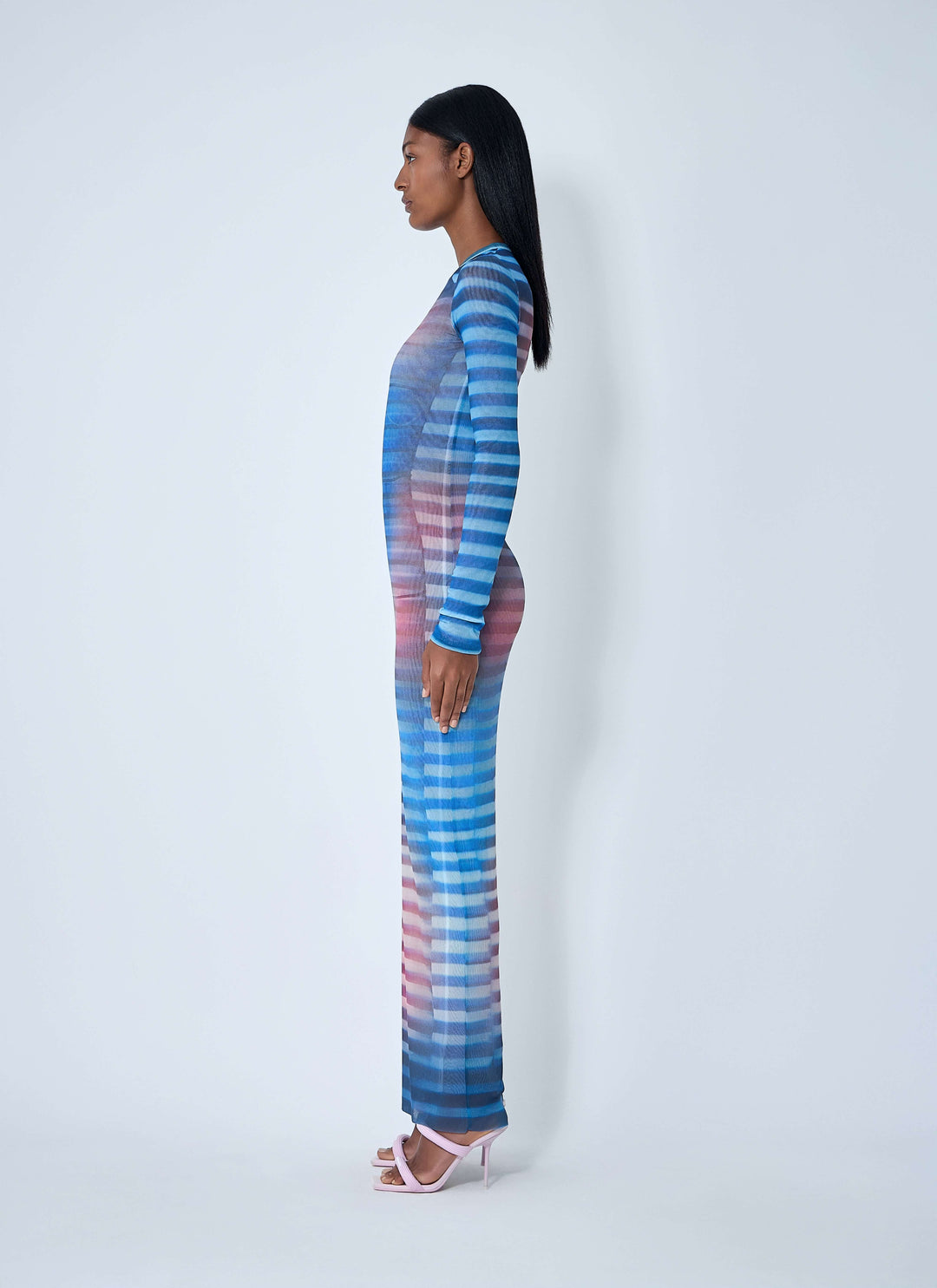 Jean Paul Gaultier Women Air Mesh Maxi Dress