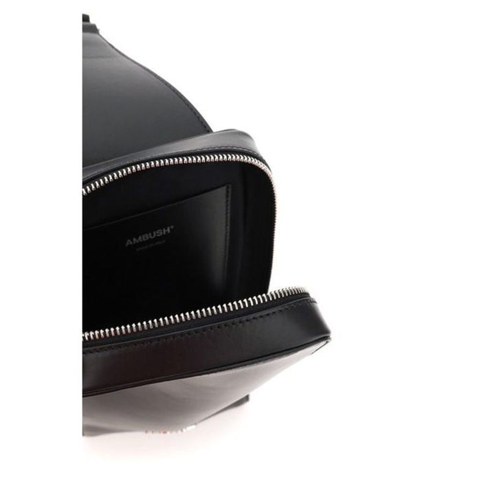 Ambush Women Crossbody Black Leather Shoulder Bag