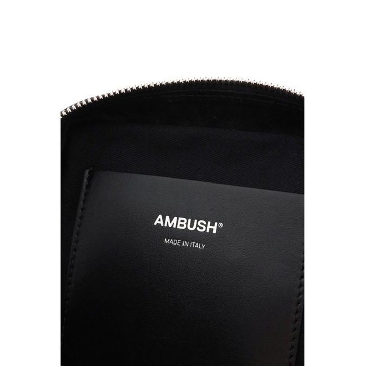 Ambush Women Crossbody Black Leather Shoulder Bag