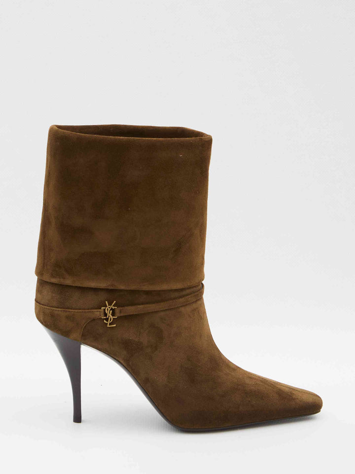 Saint Laurent Women Suede Niki Boots
