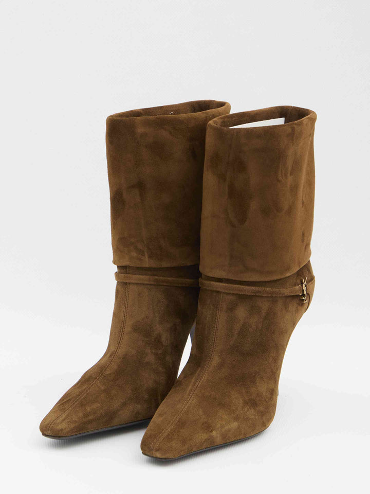 Saint Laurent Women Suede Niki Boots