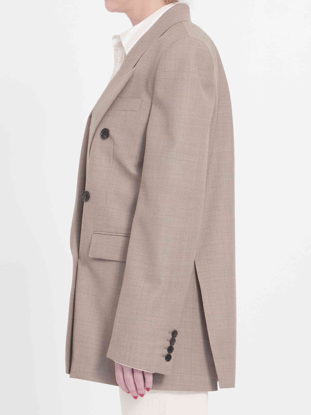 Saint Laurent Women Wool Double-Breasted Jacket
