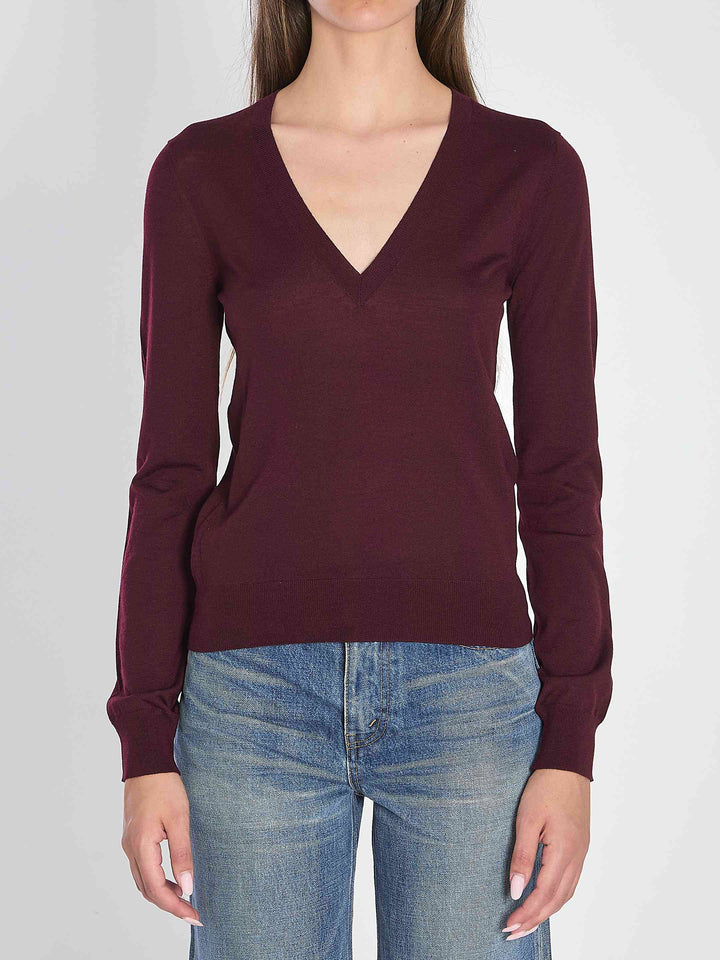 Saint Laurent Women V-Neckline Pullover