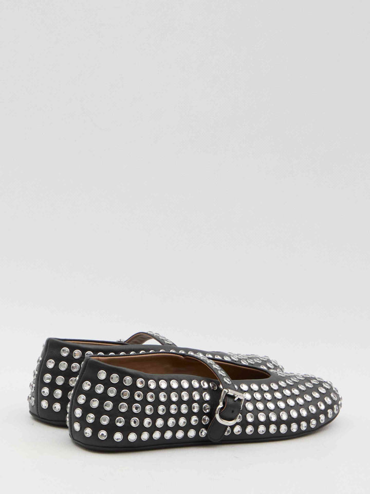 Alaia Women Ballerinas With Rhinestones