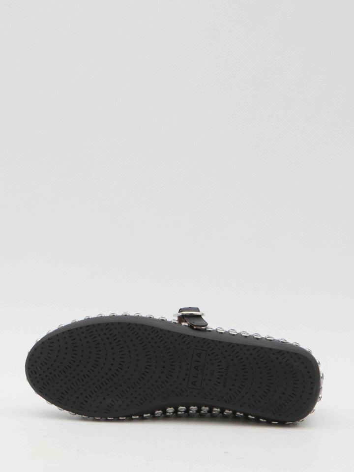 Alaia Women Ballerinas With Rhinestones