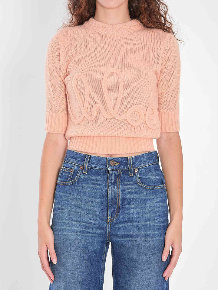 Chloe Women Logo Knit Pullover
