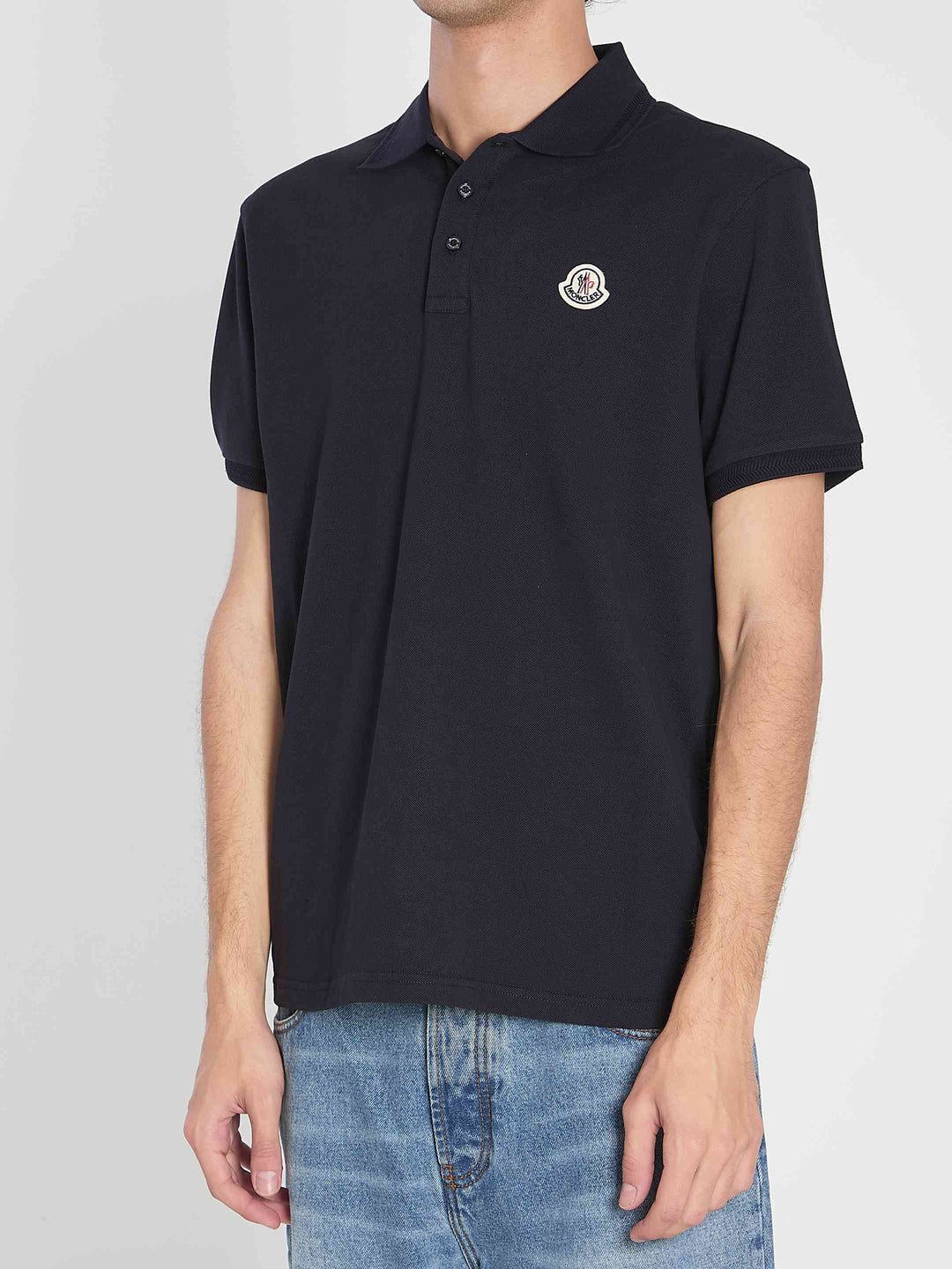 Moncler Men Navy Polo