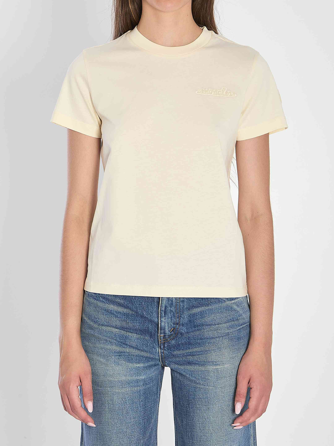 Moncler Women Beaded Logo T-Shirt