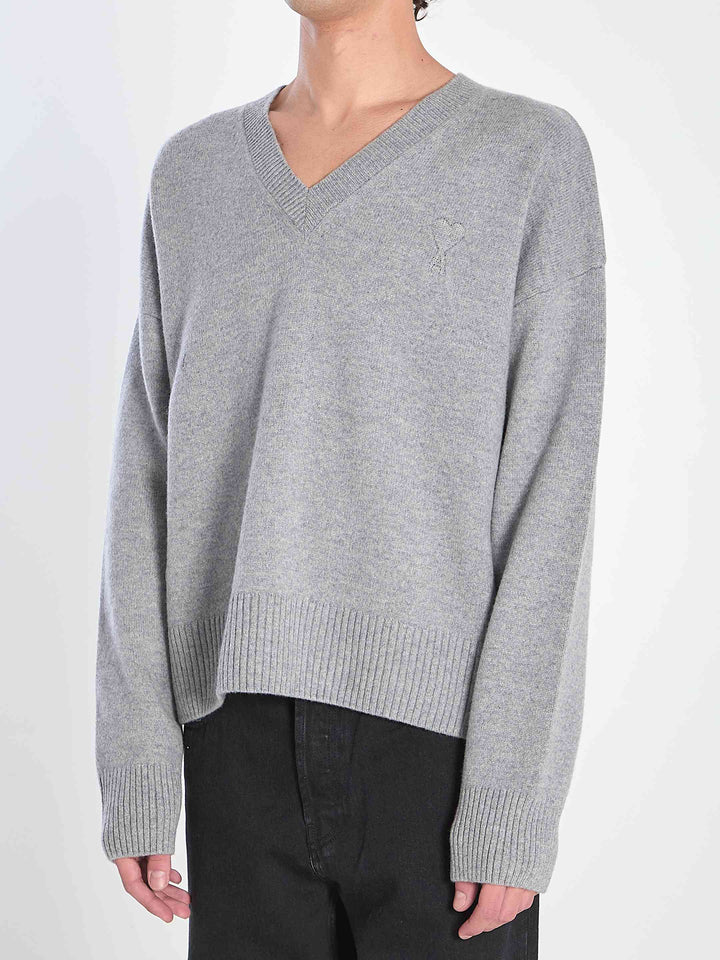 Ami Paris Men V-Neck Sweater
