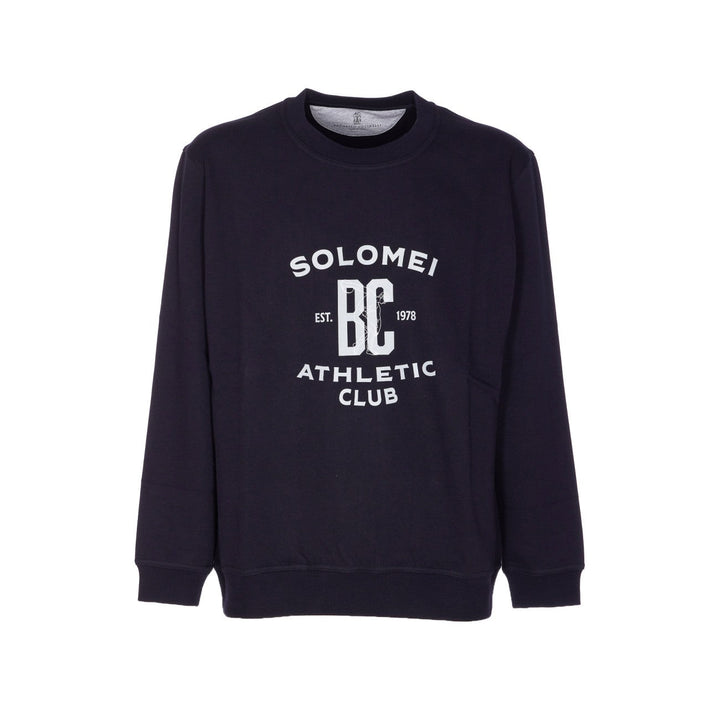 Brunello Cucinelli Men Maxi Print Logo Sweatshirt