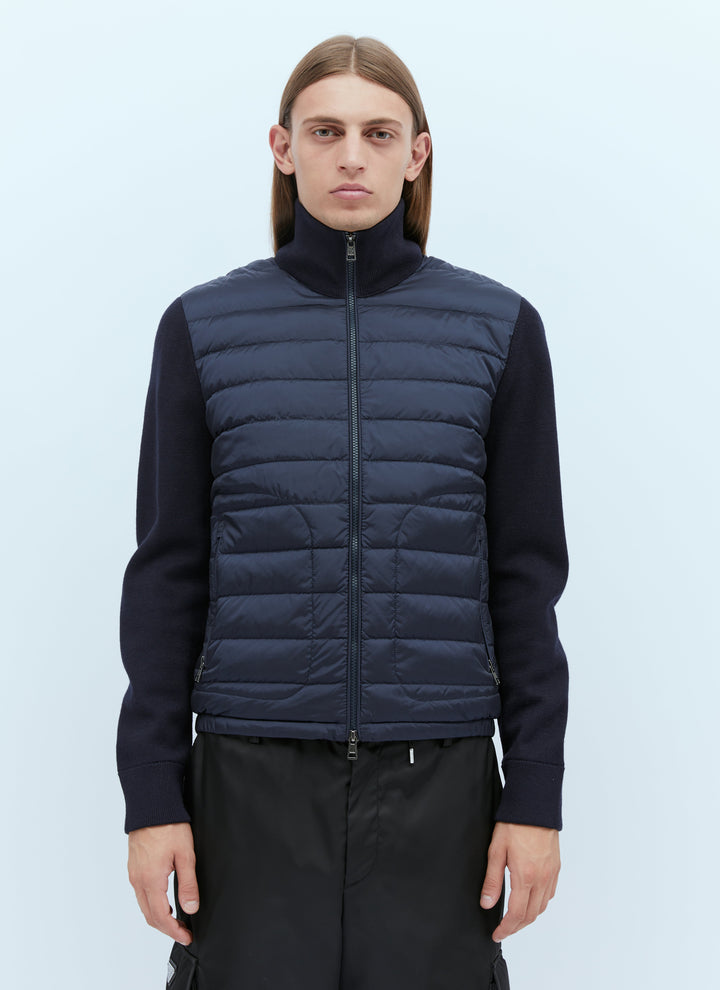 Moncler Men Logo Patch Zip-Up Cardigan