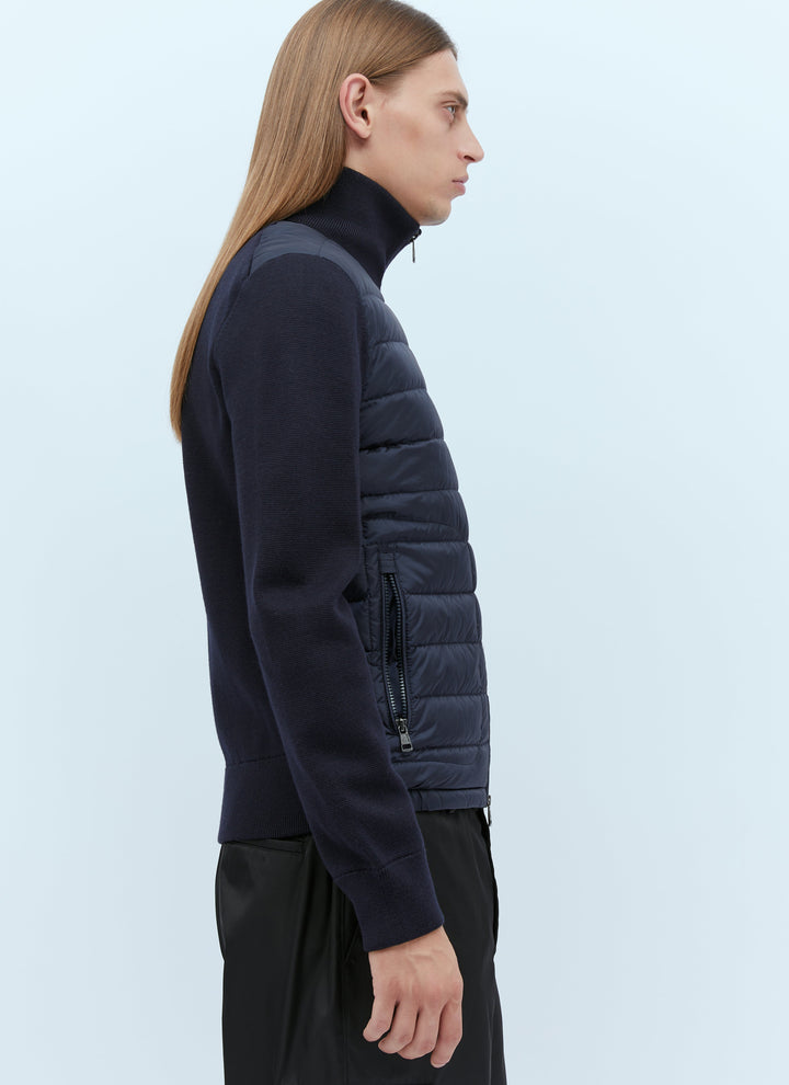 Moncler Men Logo Patch Zip-Up Cardigan