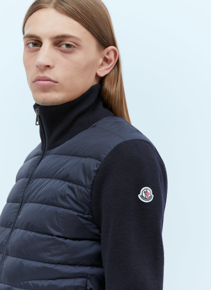 Moncler Men Logo Patch Zip-Up Cardigan