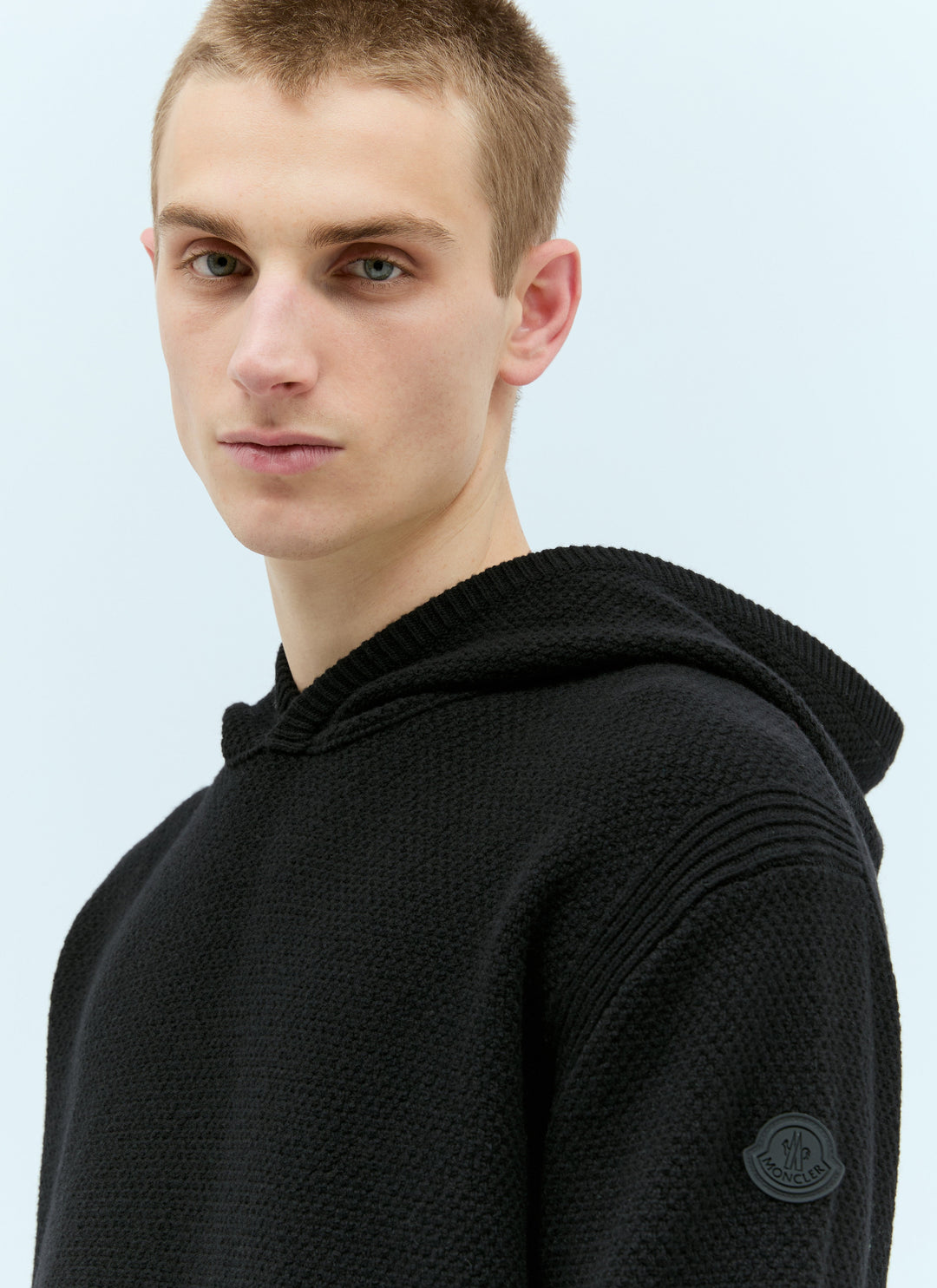 Moncler Men Wool Hooded Sweatshirt