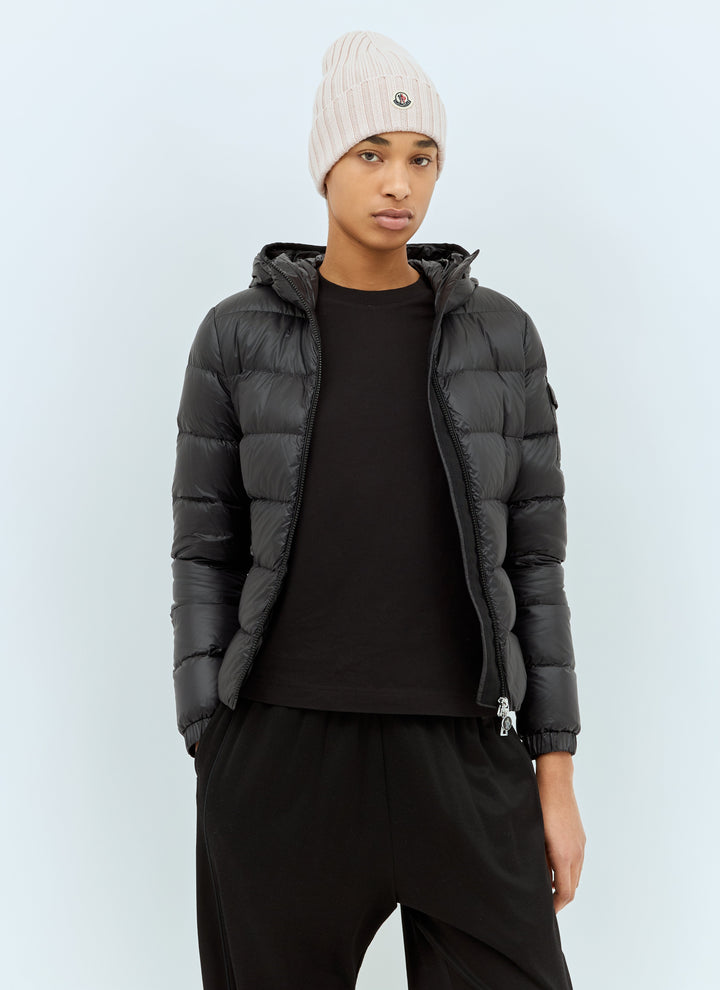 Moncler Women Logo Patch Beanie Hat
