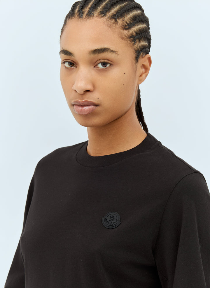 Moncler Women Logo Patch Long-Sleeve T-Shirt