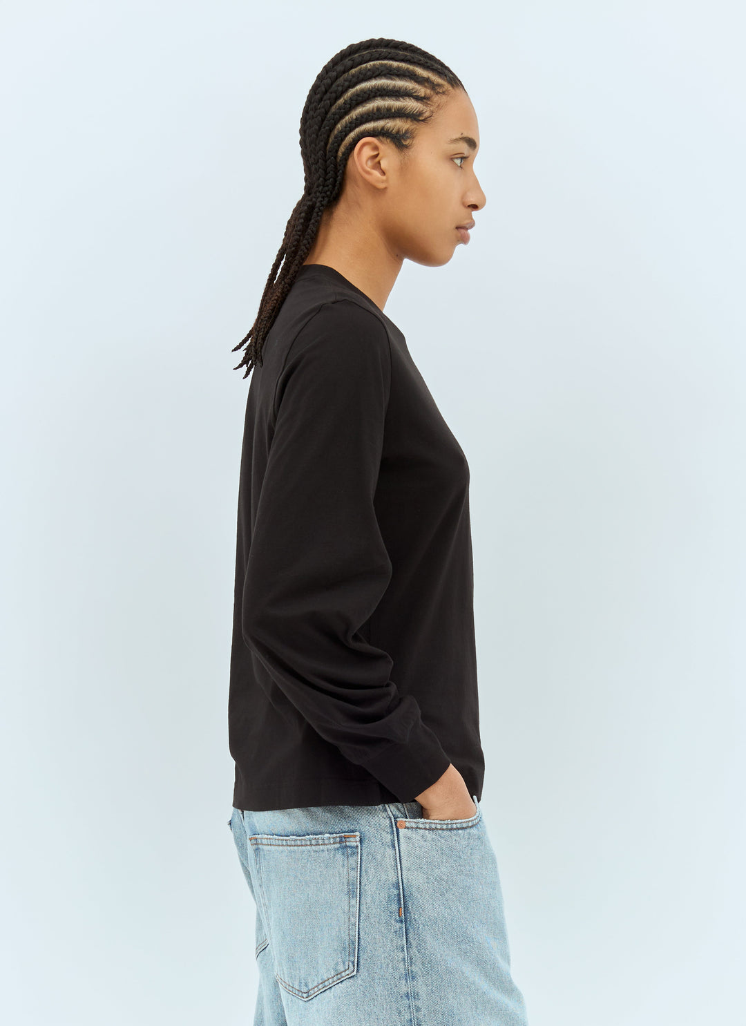 Moncler Women Logo Patch Long-Sleeve T-Shirt