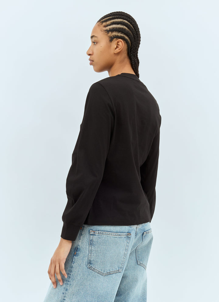 Moncler Women Logo Patch Long-Sleeve T-Shirt
