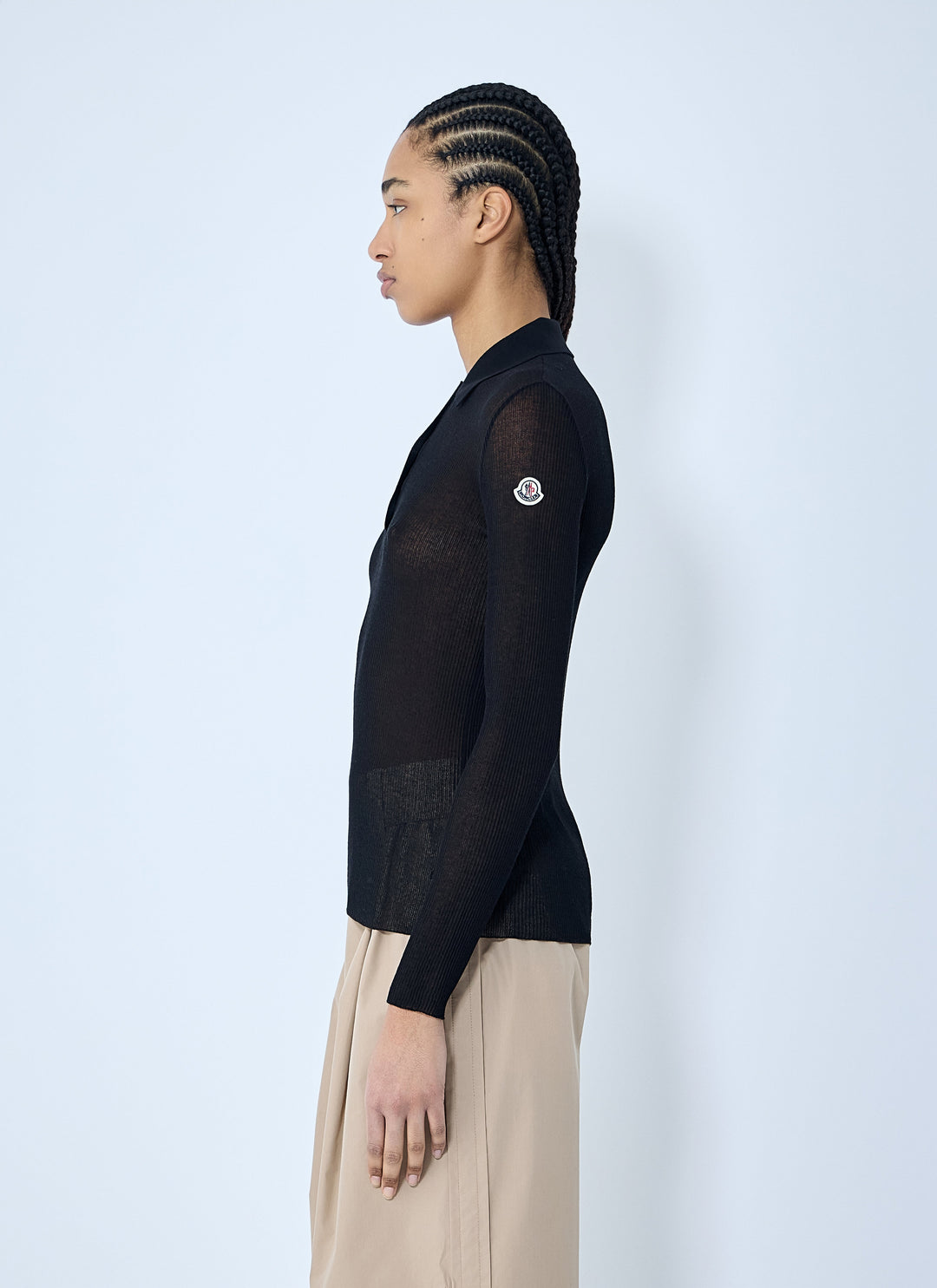 Moncler Women Logo Motif Polo Shirt