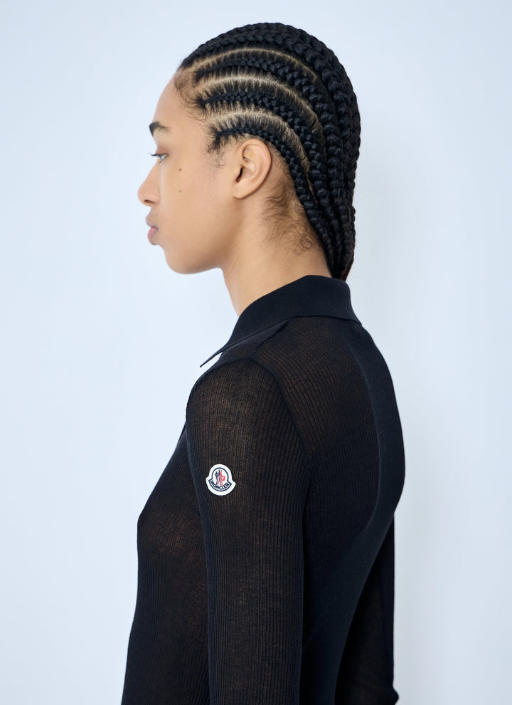 Moncler Women Logo Motif Polo Shirt