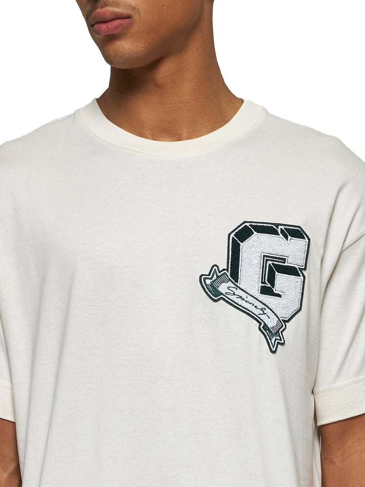 Givenchy Men Ivory Cotton Givenchy College T-Shirt