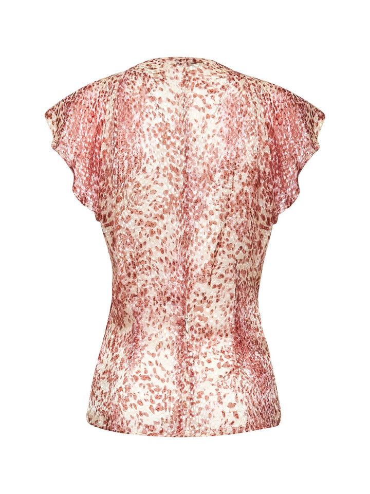 Isabel Marant Women Printed Burnout Velvet Lonea Top