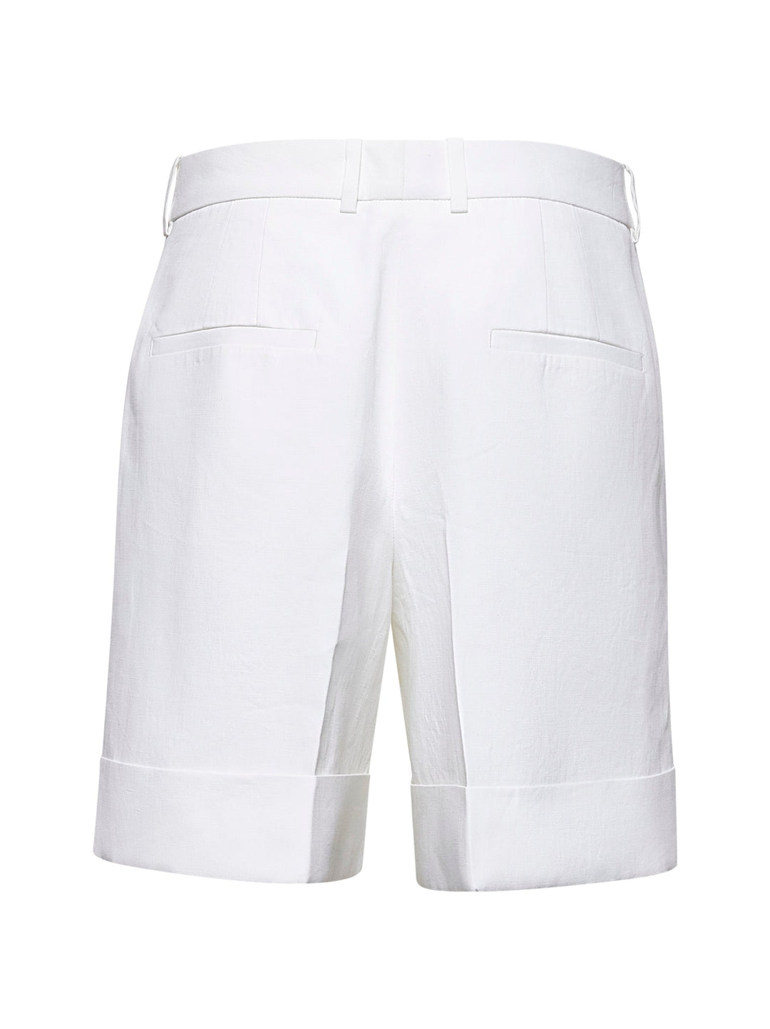 Jil Sander Women White Linen Shorts