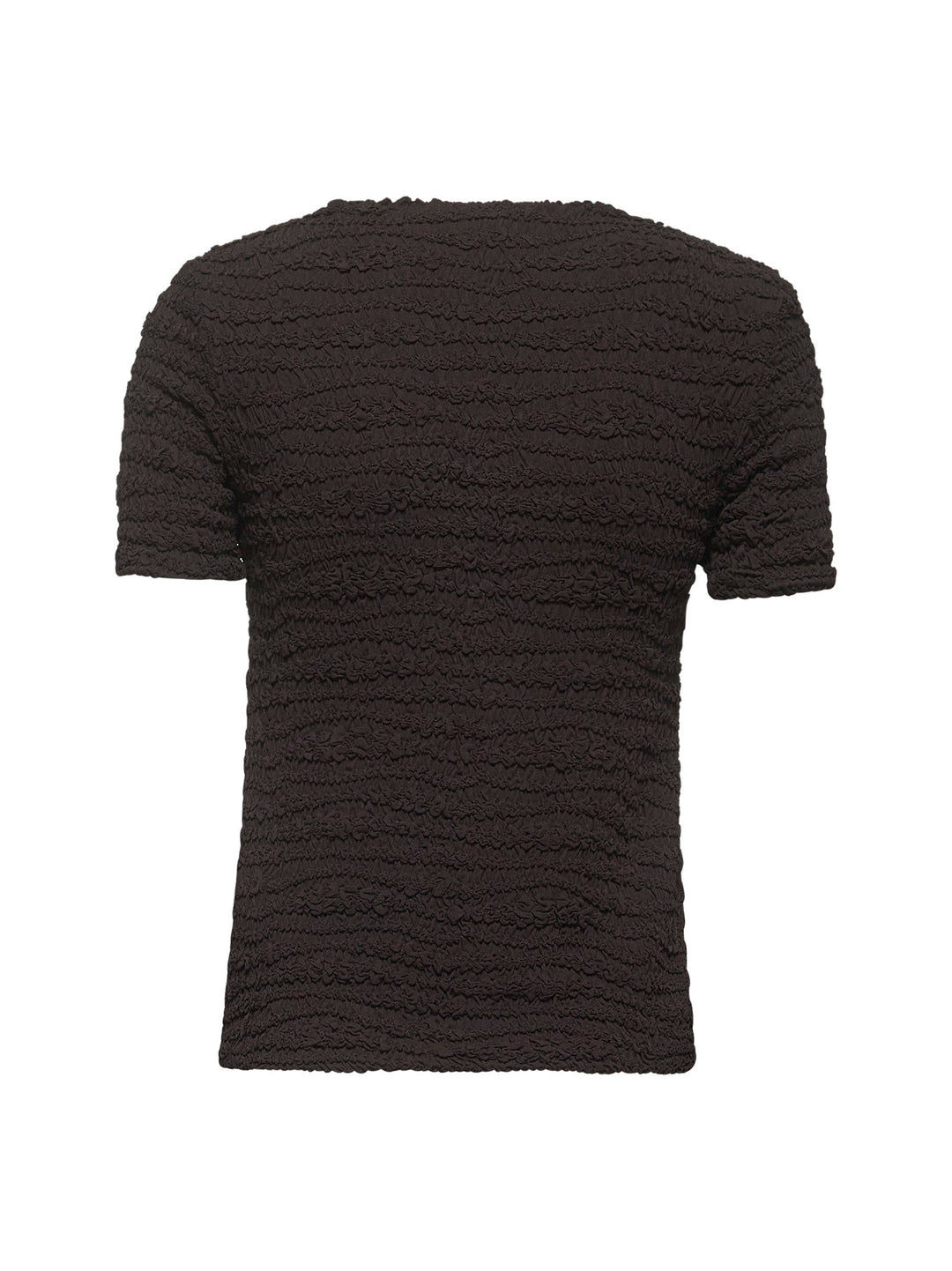 Jil Sander Women Brown Embroidered Crepe Jersey T-Shirt