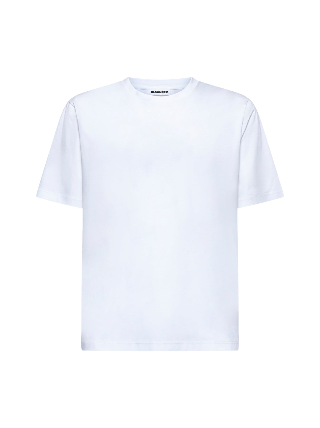 Jil Sander Men White Cotton Jersey Crewneck T-Shirt