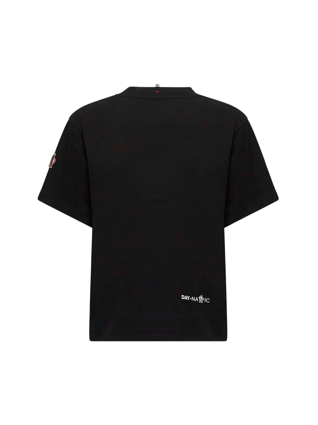 Moncler Grenoble Women Black Cotton Logo T-Shirt