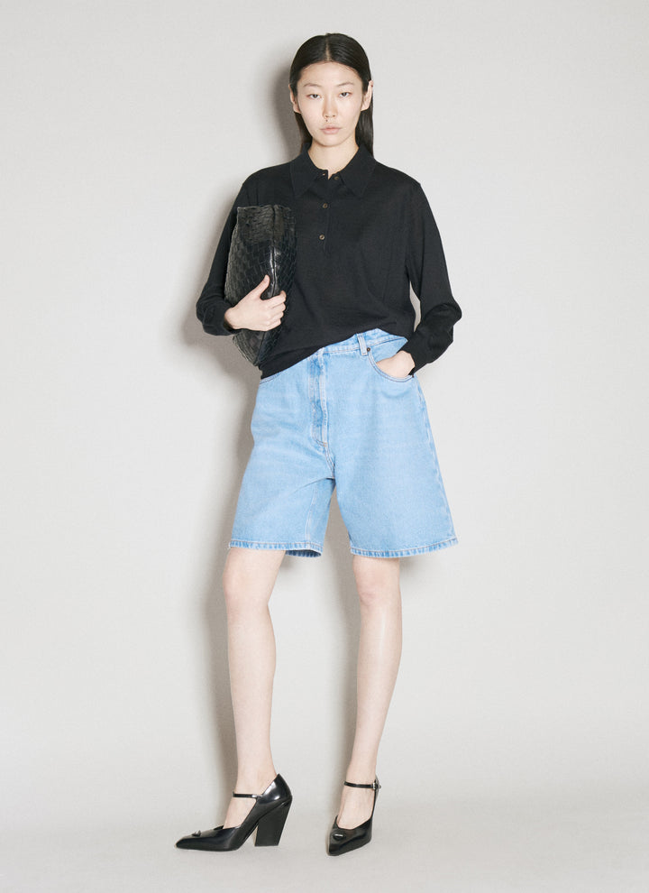 Prada Women Cashmere Polo Sweater